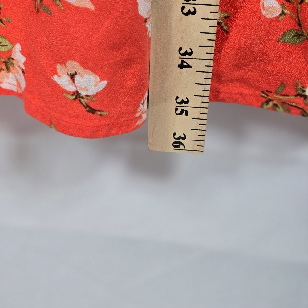 Old Navy Floral Print Dress Woman Small Tall Smocked Sleeveless Babydoll Cottage - Picture 11 of 12